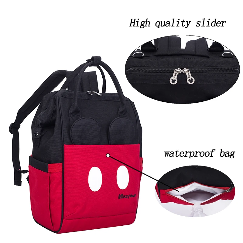 Disney пеленки сумка для коляски рюкзак уход за ребенком мамы водонепроницаемый USB