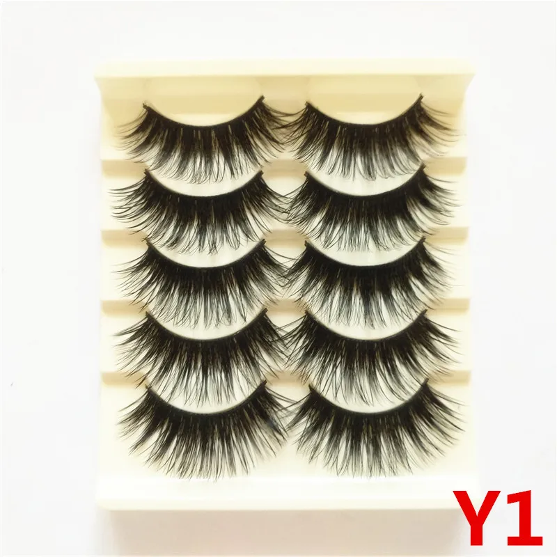 5 пар норковых ресниц натуральные/толстые 3D Искусственные ресницы натуральные