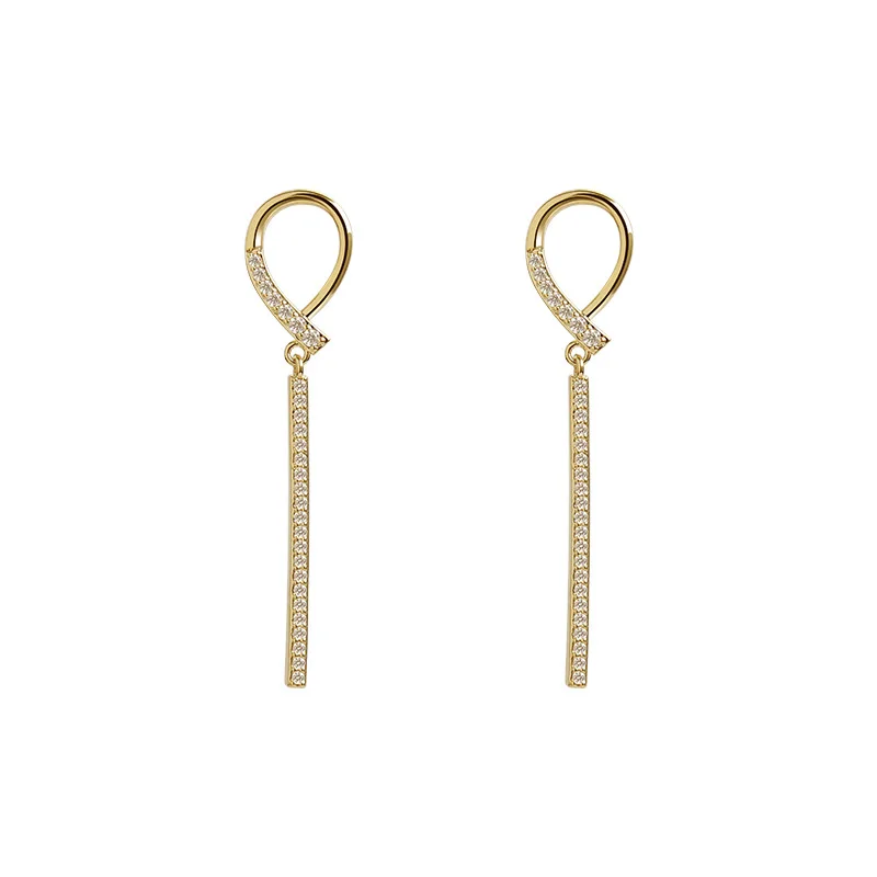 

crystal hoop earrings for women korean fashion long dangle Geometric stud earings pendientes jewelry kolczyki aretes piercing