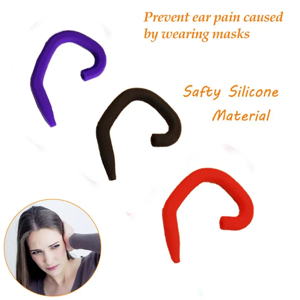 1 пара противоскользящая силиконовая маска захваты для ушей мягкая защиты