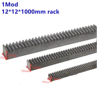 1mod 12121000mm mold gear rack precision cnc rack straight teeth toothed rack 45 steel cnc parts modulus