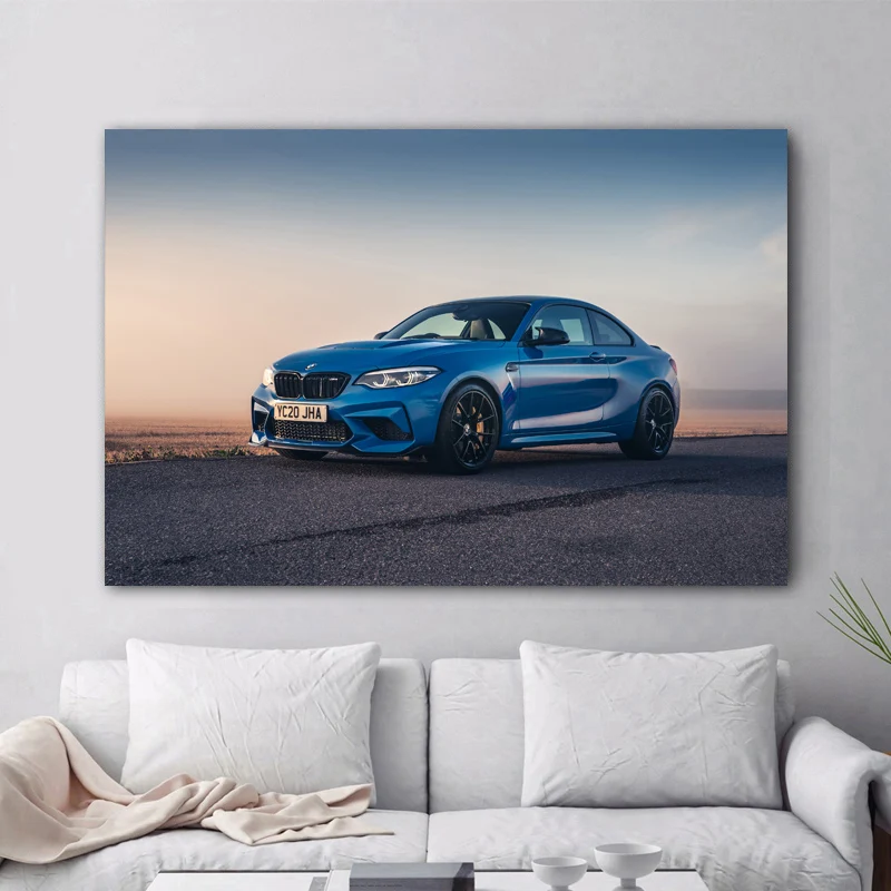 MT213 BMW M2 синий автомобиль спортивные автомобили гонки F1 постер настенное
