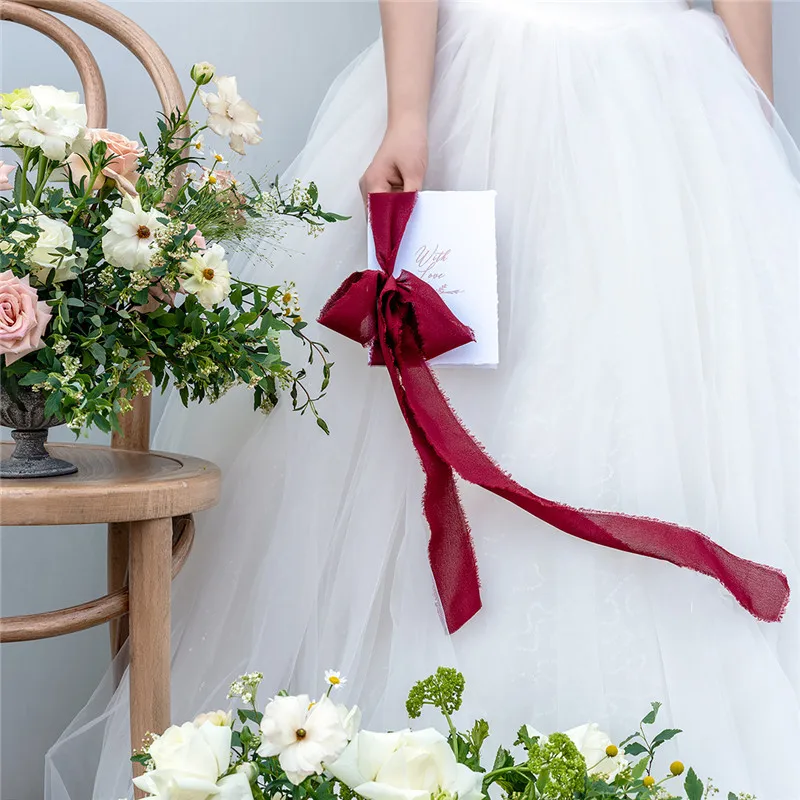 Романтическая Свадебная повязка на голову с потертой шифоновой лентой принтом