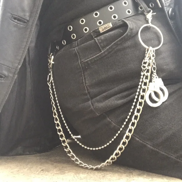 Крутой фермерский пояс в стиле хип-хоп наручники цепь уличный крутой шик ветер