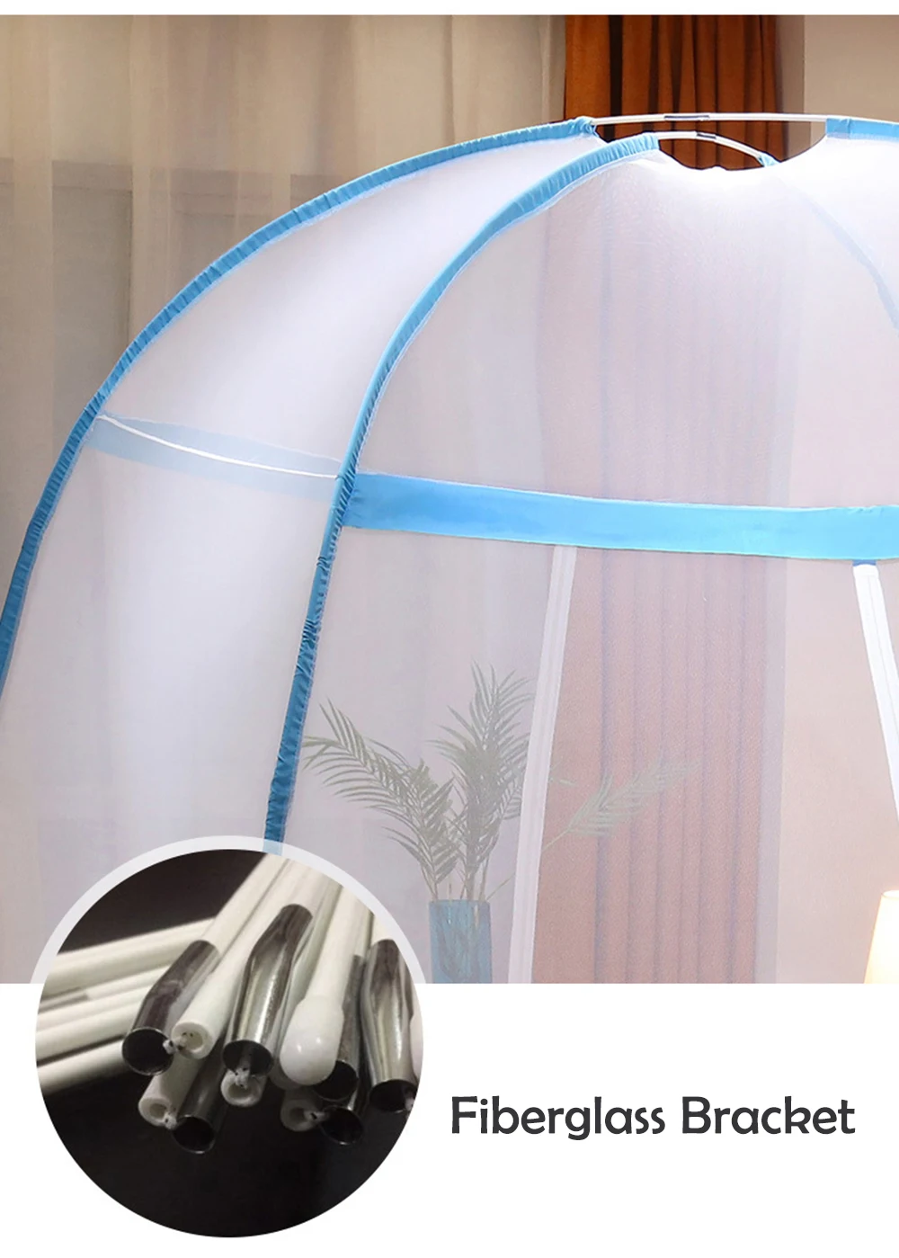3Size Mosquito Net Dome Repellent Insect Netting Canopy Dormitory Household Bedroom Encryption NetTent | Дом и сад