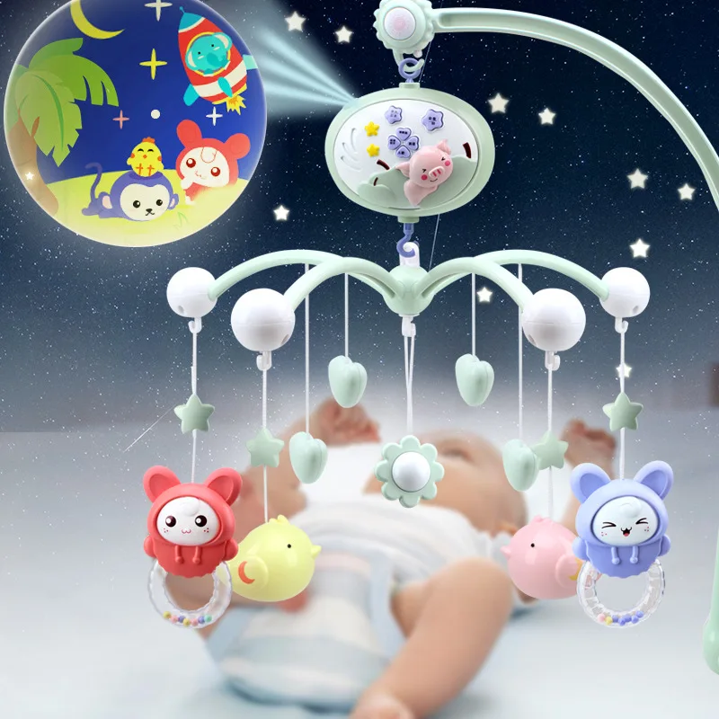 

Музыкальные детские игрушки, пластиковые погремушки для младенцев 0-12 месяцев, Колокольчик для кроватки, детская кроватка, мобильный прорез...