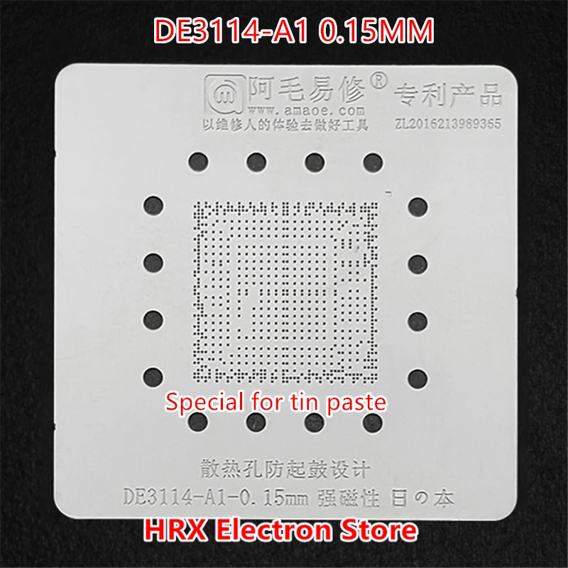 DE3114-A1 BGA трафарет для HD Set Top Box Chip паяльная паста квадратное отверстие Шаблон -