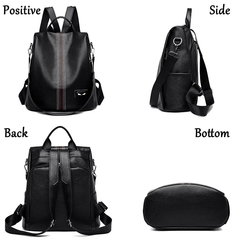 Женский белый рюкзак из искусственной кожи школьные ранцы для