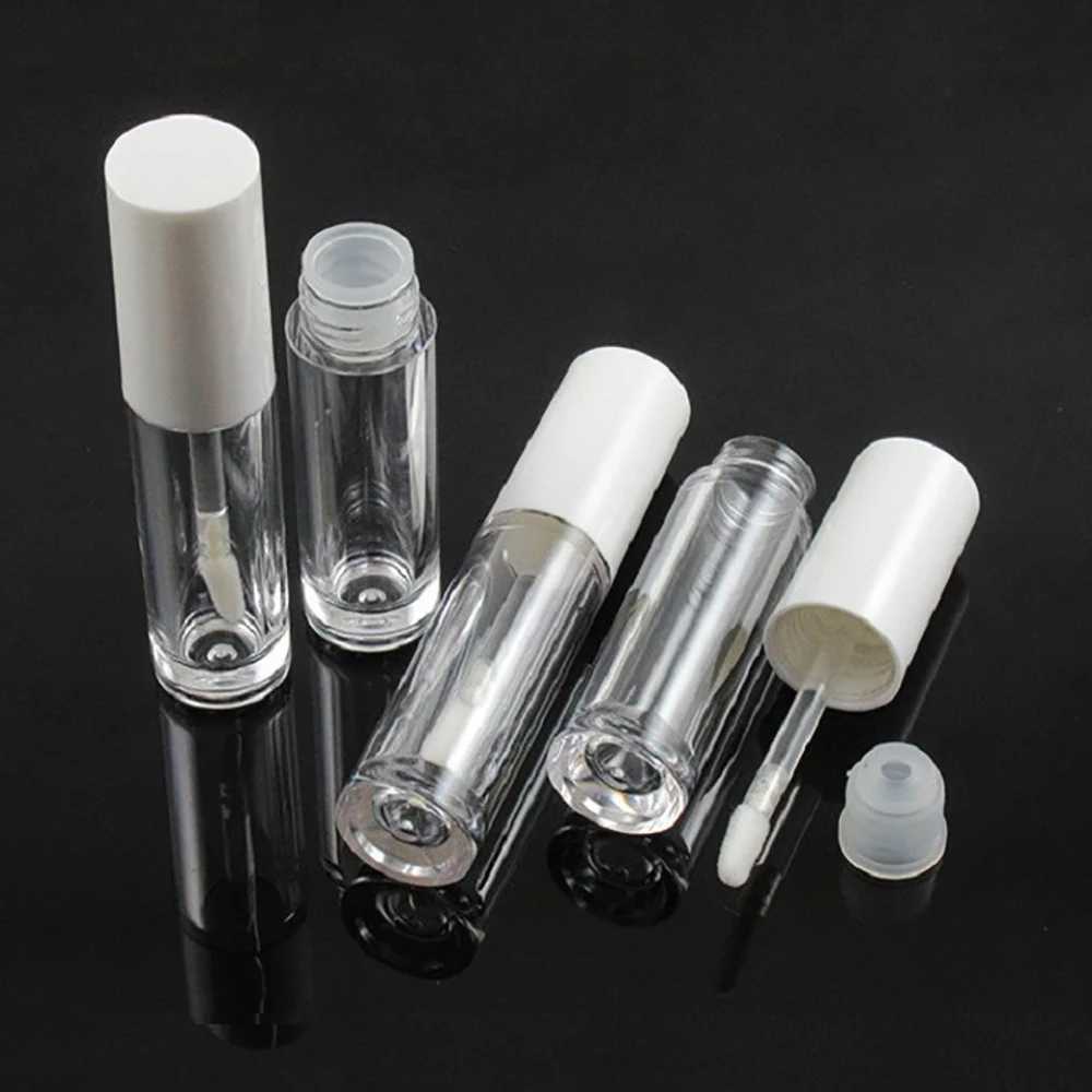 

5PCS 5ml Mini Lip Gloss Tubes Empty DIY Lip Blam Lipstick Refillable Sample Vial Portable Travel Women Makeup Cosmetic Container