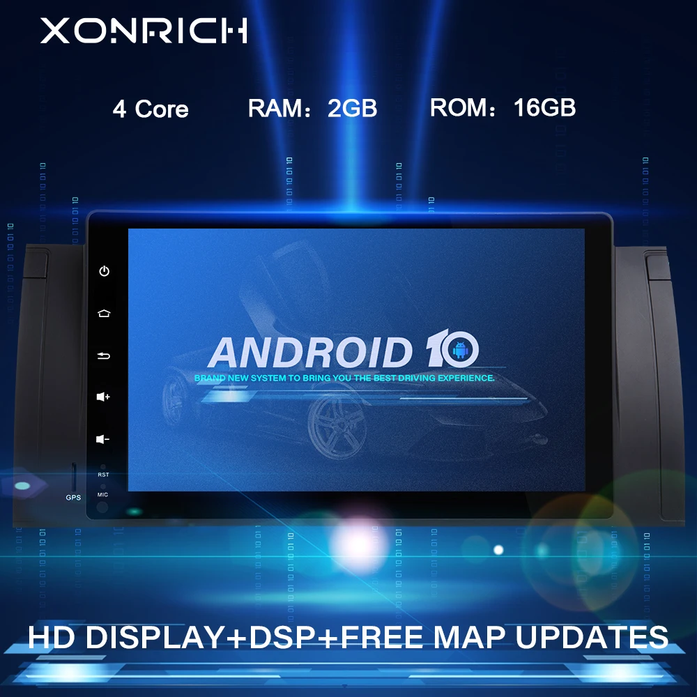 Автомобильный DVD плеер IPS1 стерео система на Android 10 без для BMW X5 E53 E39 5 серий с