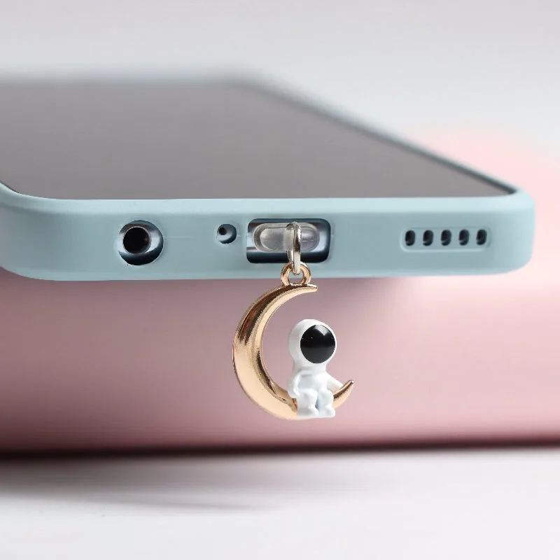 Симпатичная заглушка от пыли в виде астронавта Usb Type-C для iPhone разъем наушников