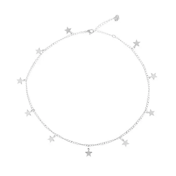 Цепочка с подвеской в виде звезды золотого и серебряного цвета | Украшения