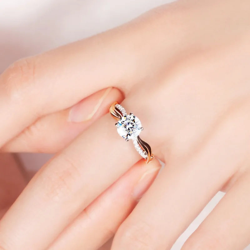 

Elegant Trendy Flower Real 925 Sterling Silver Rings Women Exquisite Luxury Engagement Wedding Party Gift Fine Jewelry for Lover
