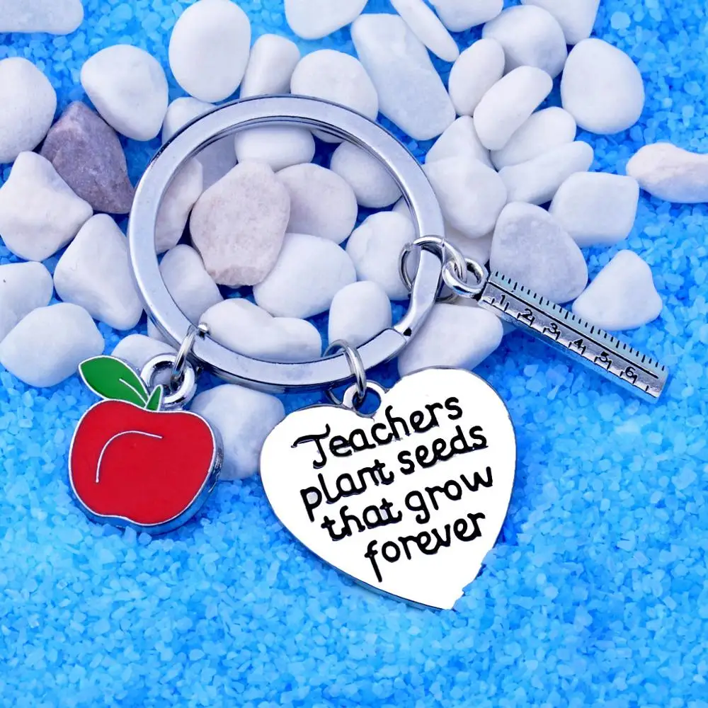 12 шт. Брелоки для ключей с изображением семени растений и сердца