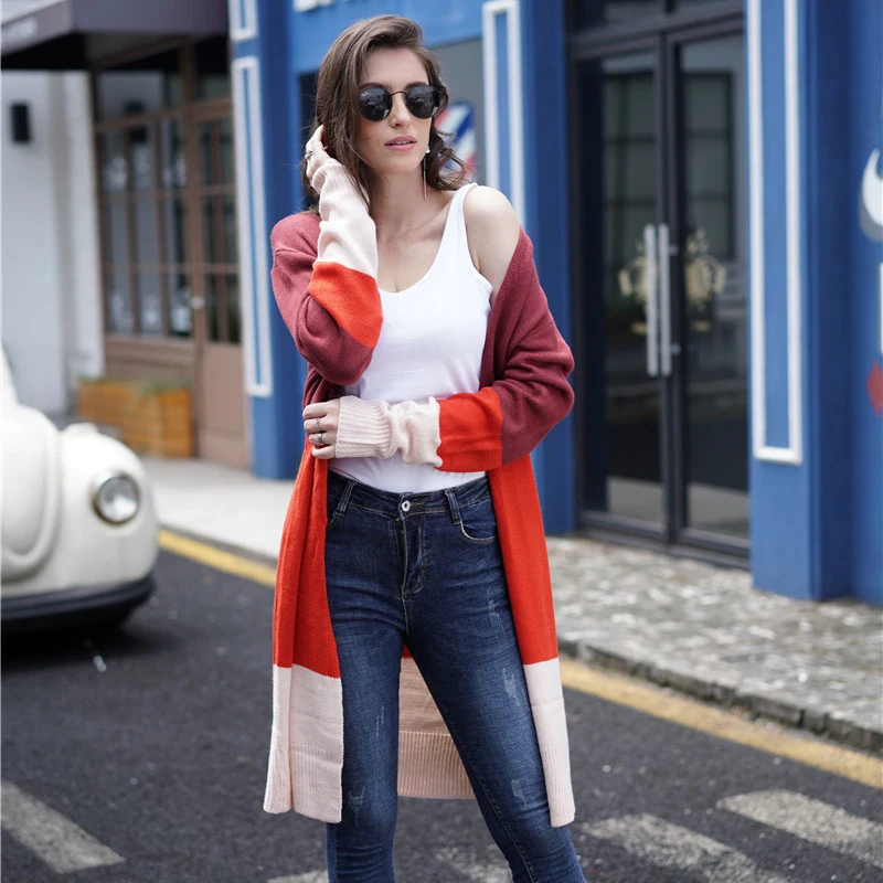 2019 Fashion Cardigans Knitted Sweaters Women Autumn Thin Knit Cardigan Sweater Cotton Long Outwear Coat Female Plus Size XL |