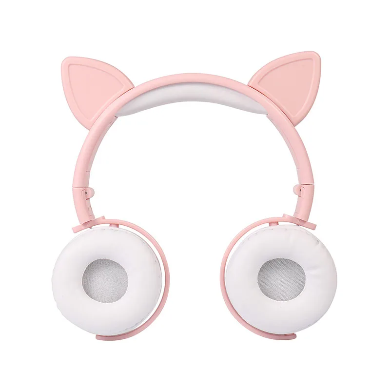 Гарнитура с кошачьими ушками жидкий зыбучий песок блестящие наушники микрофоном