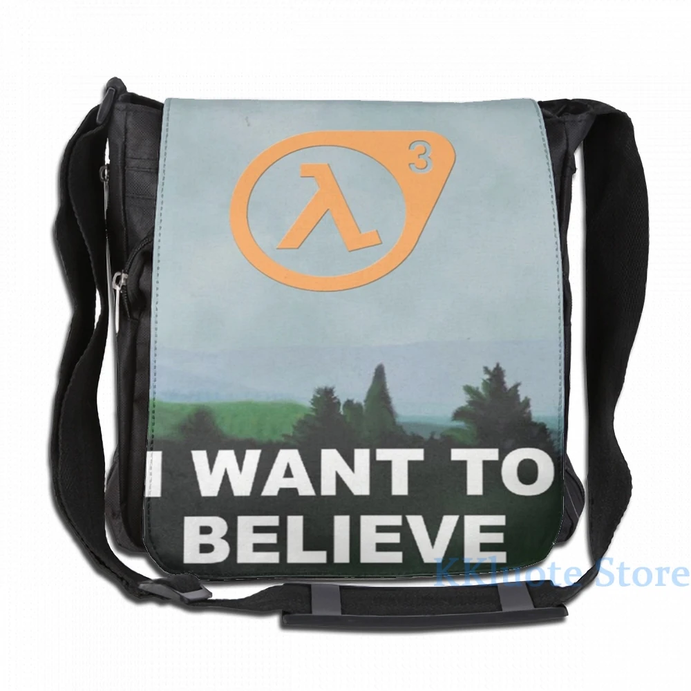 Забавный рюкзак с графическим принтом I Want To Believe - Half Life 3 USB-зарядкой мужские