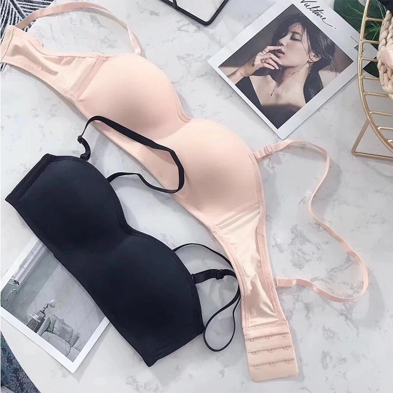 Женские бюстгальтеры со съемными бретельками без косточек нижнее белье в