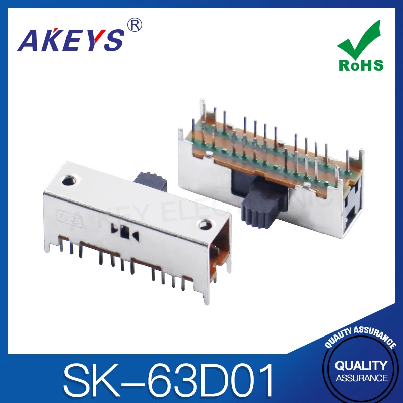 SK-63D01 (2P3T) ручка 9 мм 3 переключателя уровня 4 фиксированные ножки 24 фута по горизонтали