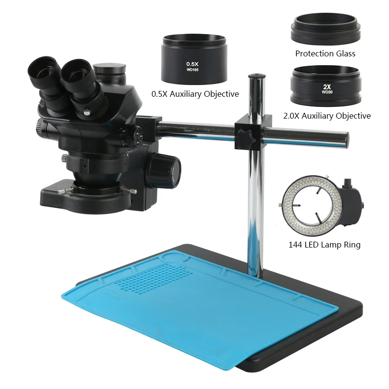 

Мультифокальный Тринокулярный стереомикроскоп для промышленной лаборатории увеличение непрерывного увеличения 7X-50X + металлическая подст...