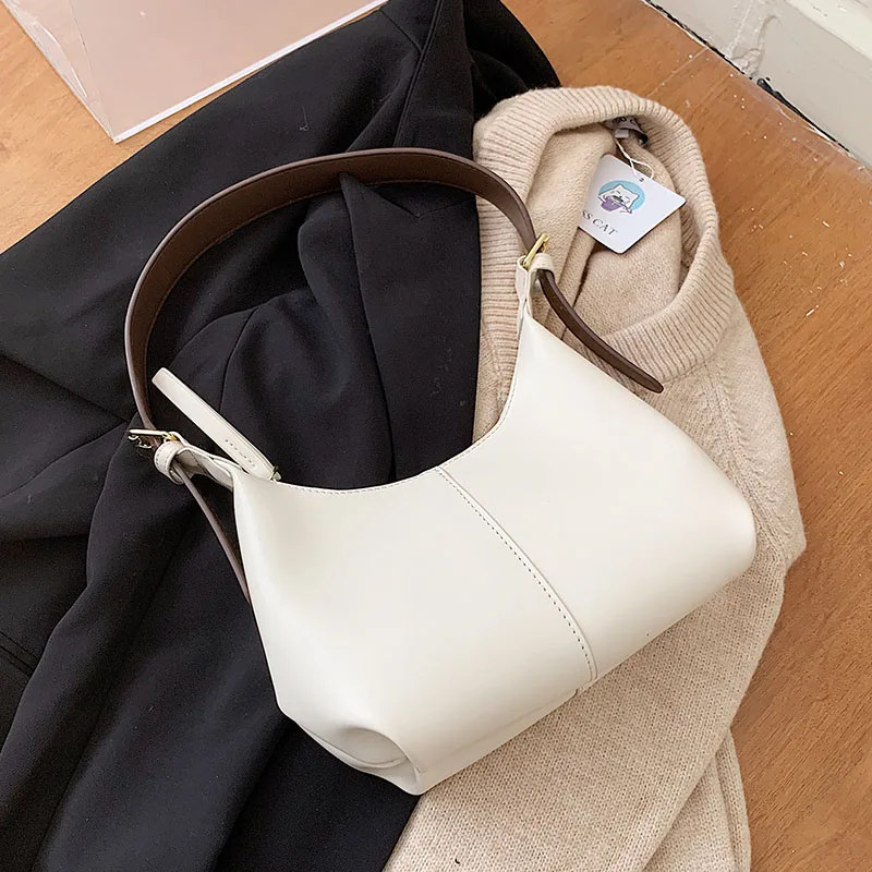 

Borsa a tracolla e portamonete semplici in pelle PU retrò per donna 2021 tendenze moda inverno borsa da viaggio di lusso Vintage