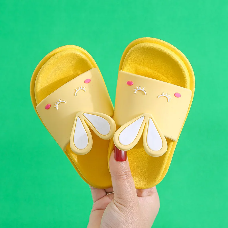 Children's Slippers Boys and Girls Baby Home Non-slip Soft Sole Cute Rabbit Children Home Slippers Home Shoes Shoes Woman