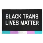 Баннер с черным флагом Trans Lives, 90x150 см, подвесная комната в общежитие, 3x5 футов, в дверь или на улице, 100D полиэстер