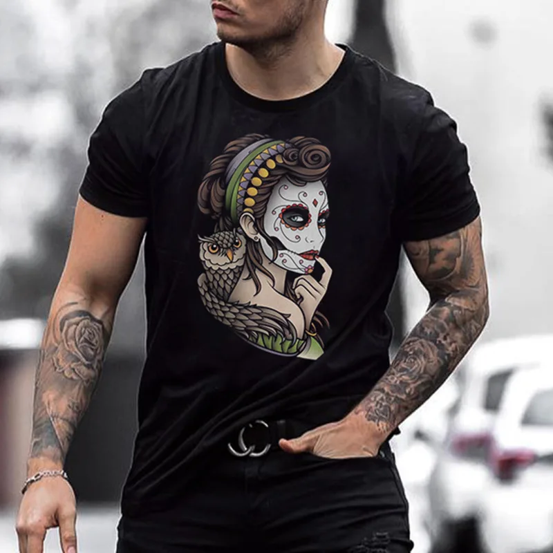 

Футболка мужская оверсайз с коротким рукавом, модная уличная одежда с принтом персонажа, мужская рубашка с коротким рукавом, лето 2021