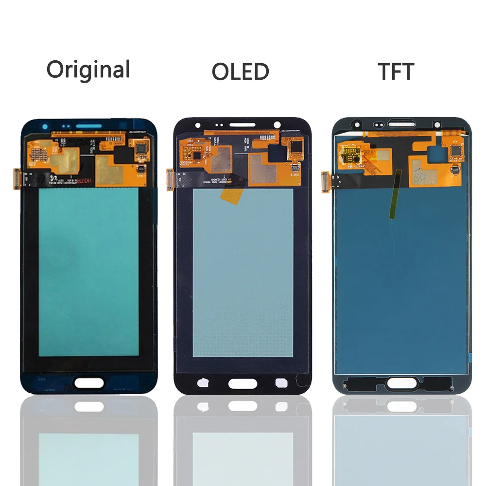 AMOLED ЖК-дисплей Замена для SAMSUNG Galaxy J7 J700 SM-J700F J700H J700M кодирующий преобразователь сенсорного экрана в сборе