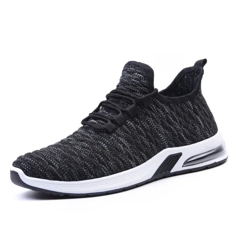 

2020 Hot Sale Men Sneakers Black Air Mesh Breathable Casual Shoes for Male Lace Up Non-slip Men Sneakers Zapatillas Hombre