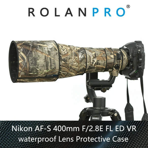 Камуфляжный чехол для объектива ROLANPRO камуфляжный от дождя Nikon AF-S 400 мм F/2.8E FL ED VR |