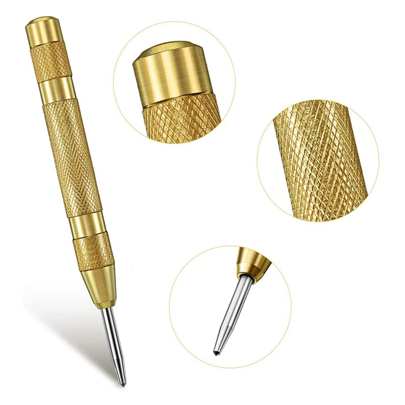 

1 Set HSS Spiral Drill Nozzle Set Flat Head Drill & 4 Pcs Automatic Center Hole Punch