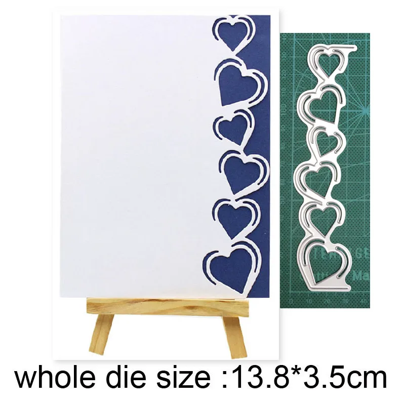 Металлические Вырубные штампы в форме сердца тиснение вырубки украшение