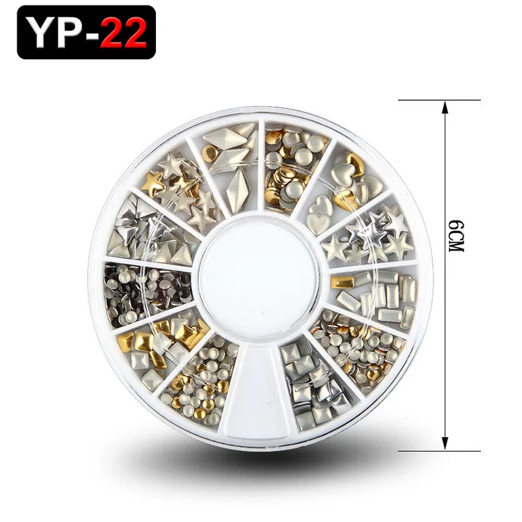 1 коробка смешанный цвет декоративный камень для ногтей цветные стразы