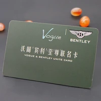 custom cmyk printing glossy matt surface pvc name card plastic business card
