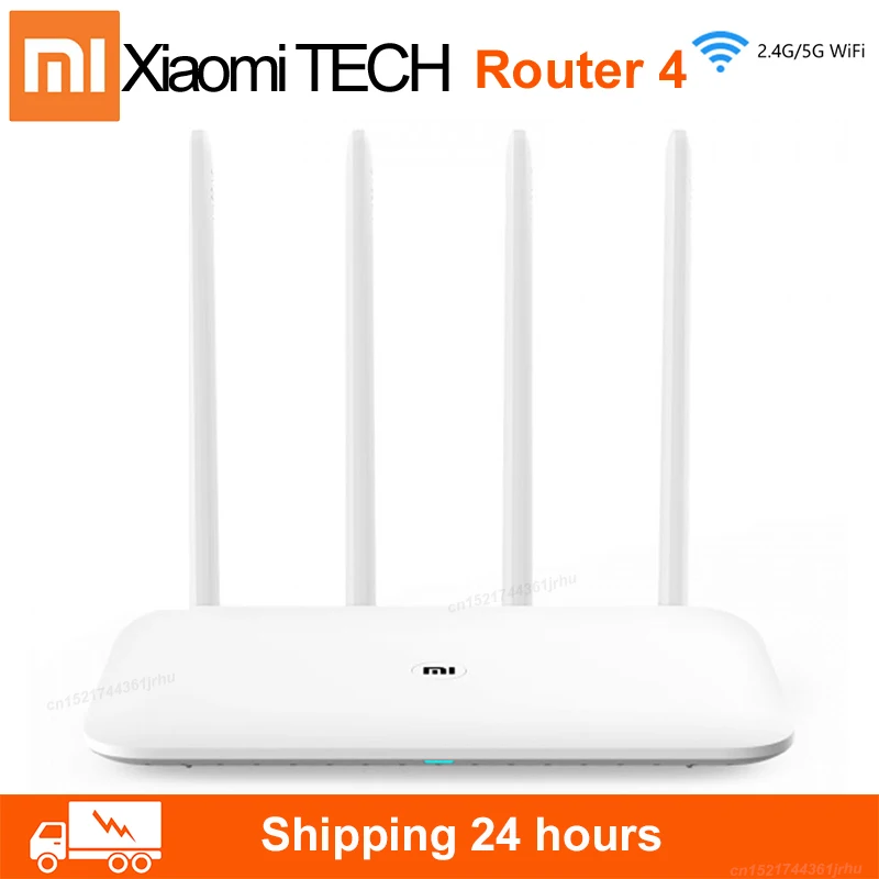 

Original Xiaomi Mijia WiFi Router 4 WiFi Repeater 2.4G 5GHz 128MB DDR3-1200 Dual Band Dual Core 880MHz APP Control Smart Device
