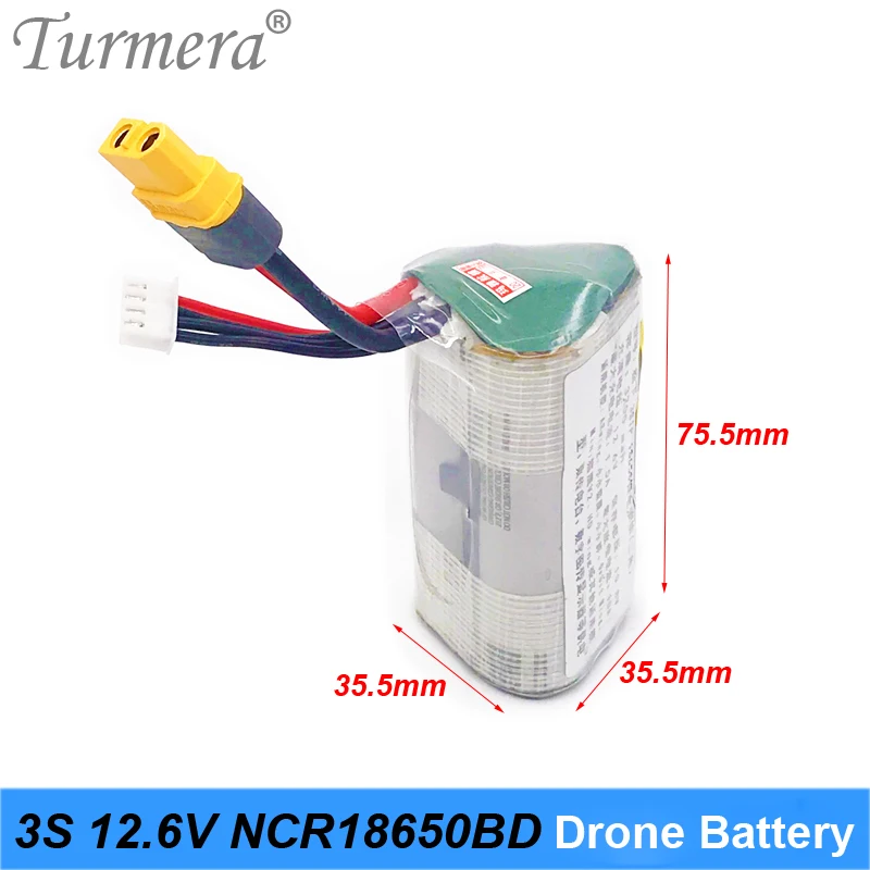 Turmera 3S RC литиевая аккумуляторная батарея 10 8 V 12 6 NCR18650BD 3200mAh 10A для радиоуправляемый