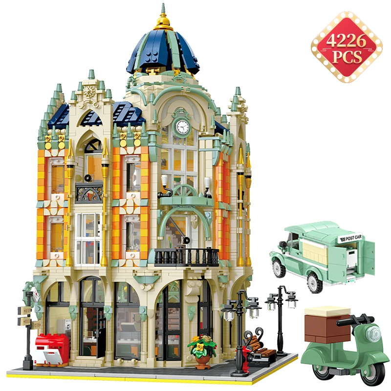 

Creator Expert Street View Series Architecture Building Blocks Ideas Post Building Model Bricks Toys for Friends Birthday Gifts