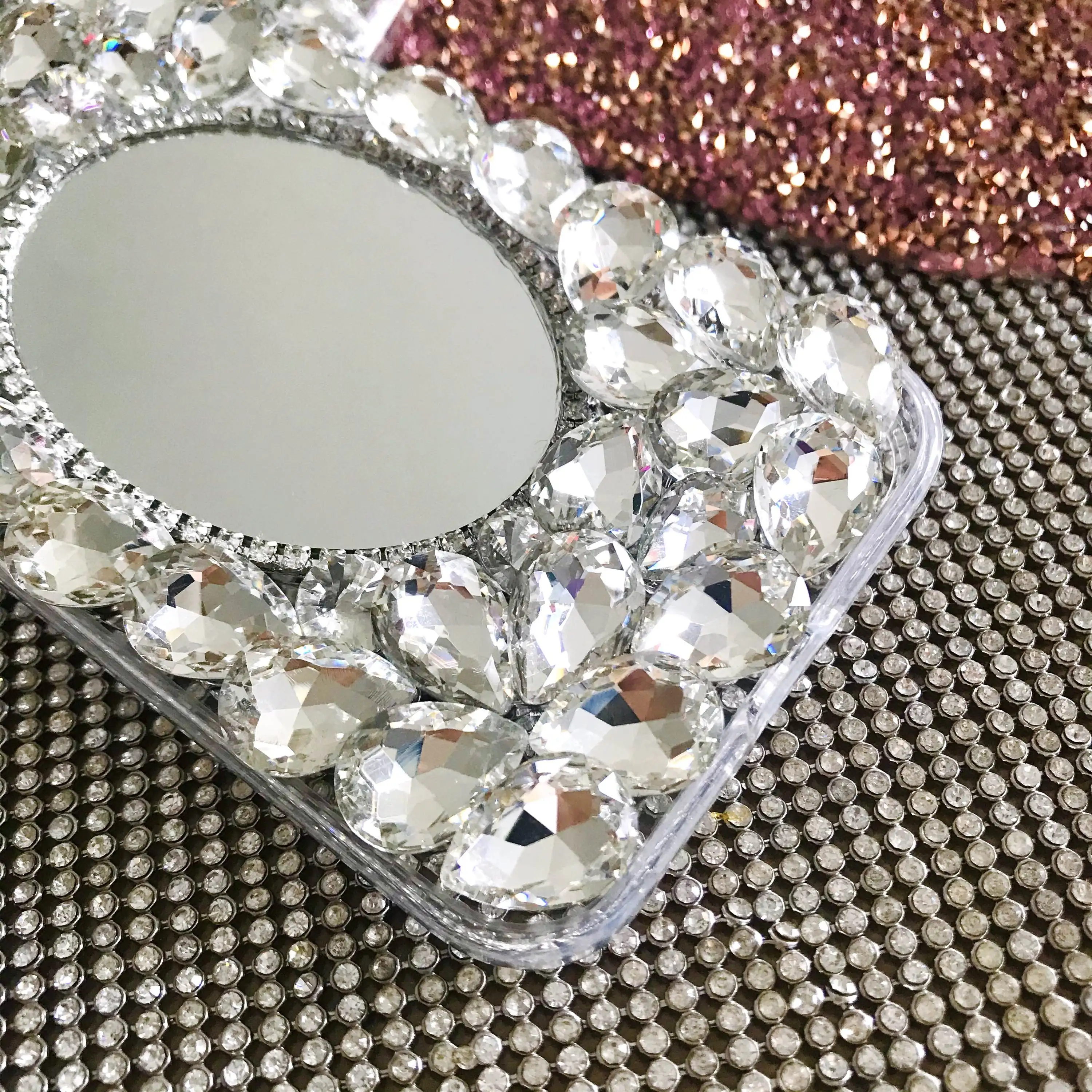 Чехол Jellew для iPhone 12 блестящий чехол со стразами прозрачный ручной работы 15 Pro Max