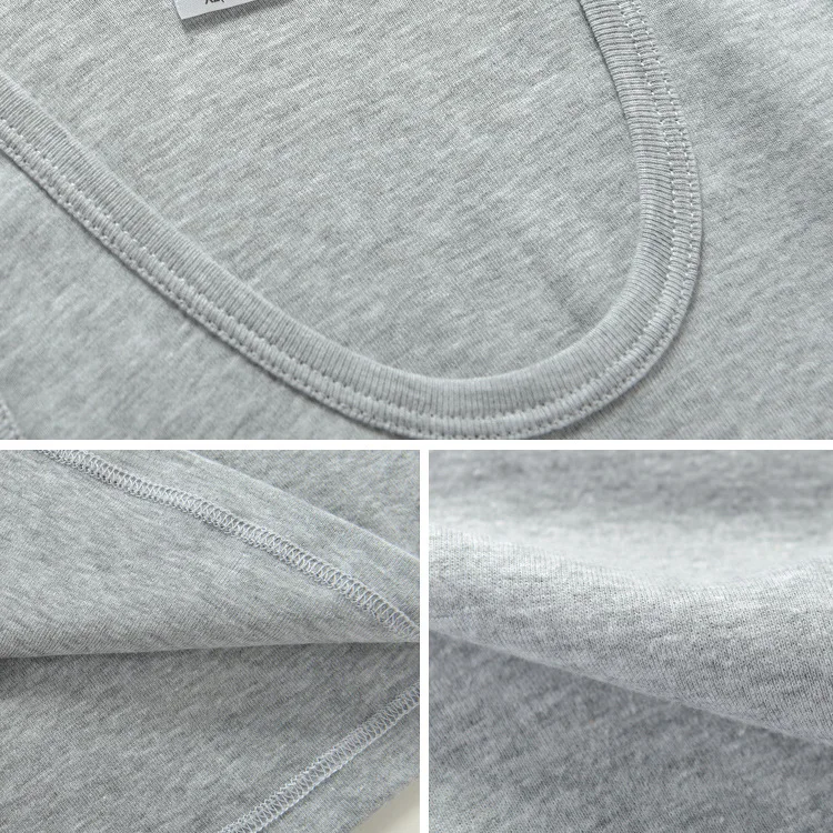 3 шт./Лот мужское бесшовное нижнее белье из 100% хлопка|Нательные рубашки| |