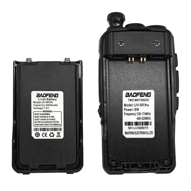 Обновленная рация Baofeng UV-5R UV 5R Pro 8 Вт высокомощный CB Ham радио двухдиапазонный УКВ двухстороннее радио UV-5R 10 км Comunicador