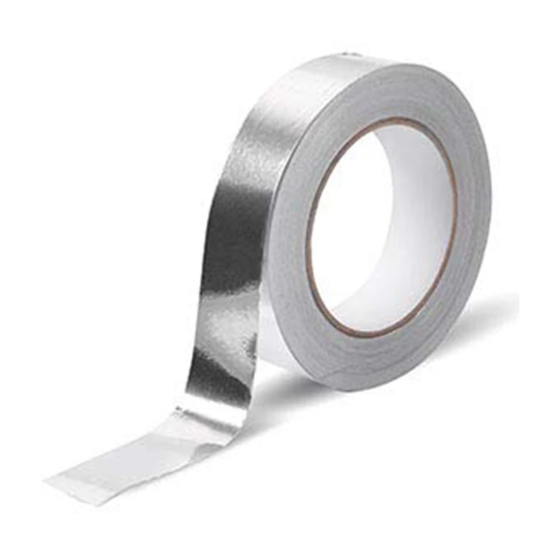 

50M Aluminum Foil Self Adhesive Tape Pipe Repairs Silver Tape High Temperature Sealed Stick Waterproof Hood Sealing Tape