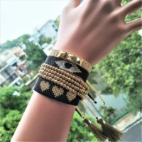 go2boho turkish eye bracelet miyuki evil eye bracelets for women jewelry mexico pulseras gift lips star hamsa hand men armband