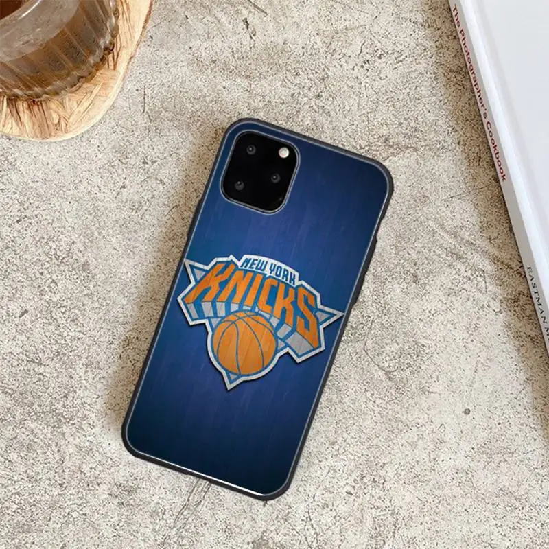 

Black Soft Silicone Team Knicks Phone Cases For Iphone 6 6s 7 8 Plus XR X XS XSmax 11 12 Pro Mini Max