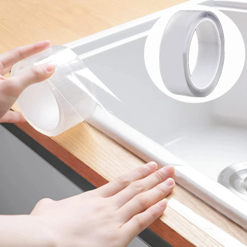 

Transparent Waterproof Acrylic Tape Mildew-proof Dust-proof Kitchen Bathroom Beauty Seam Door Window Toilet Sticker Home Parts