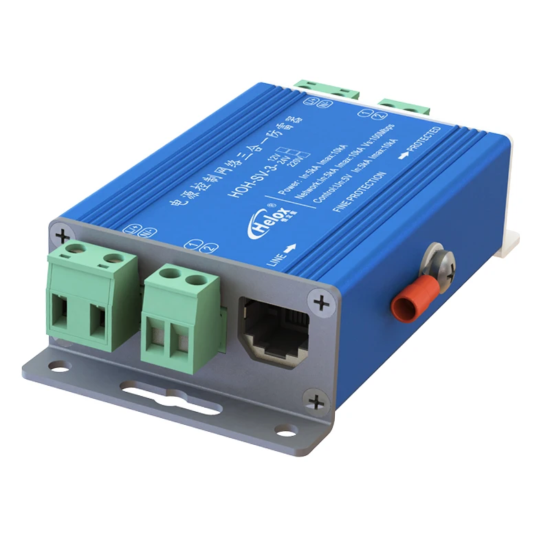 Силовой сигнал управления 100 Мб сети три в одном молниеотвод стабилизатор