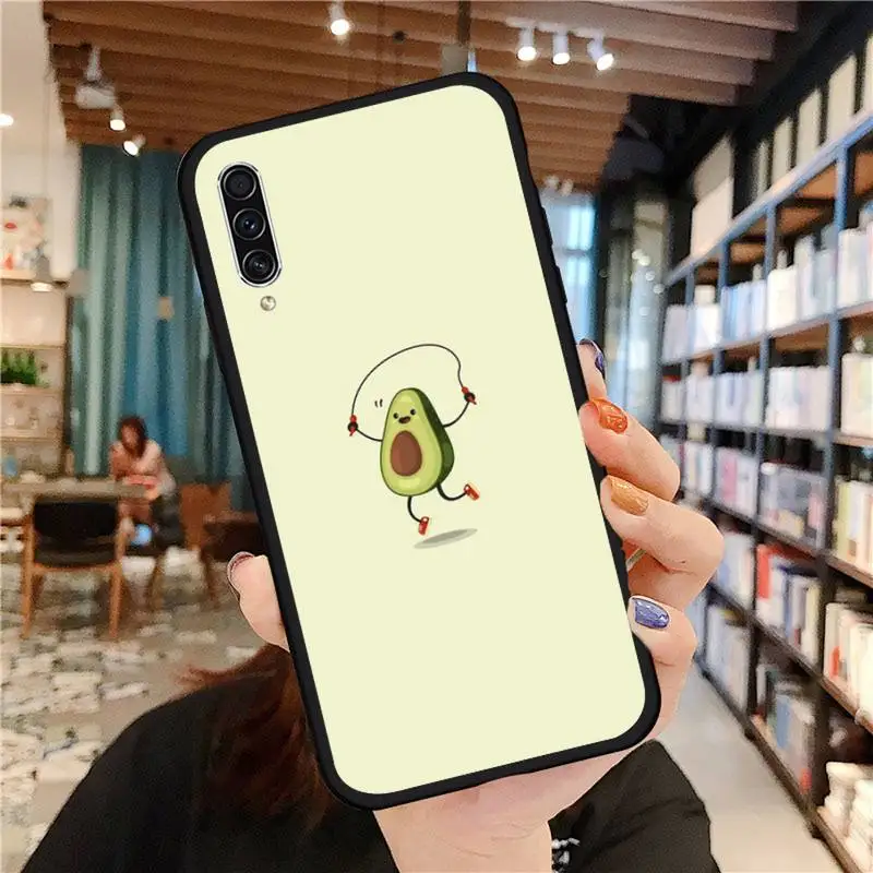 

Cartoon avocado cute fruit Phone Case For Samsung galaxy A S note 10 7 8 9 20 30 31 40 50 51 70 71 21 s ultra plus