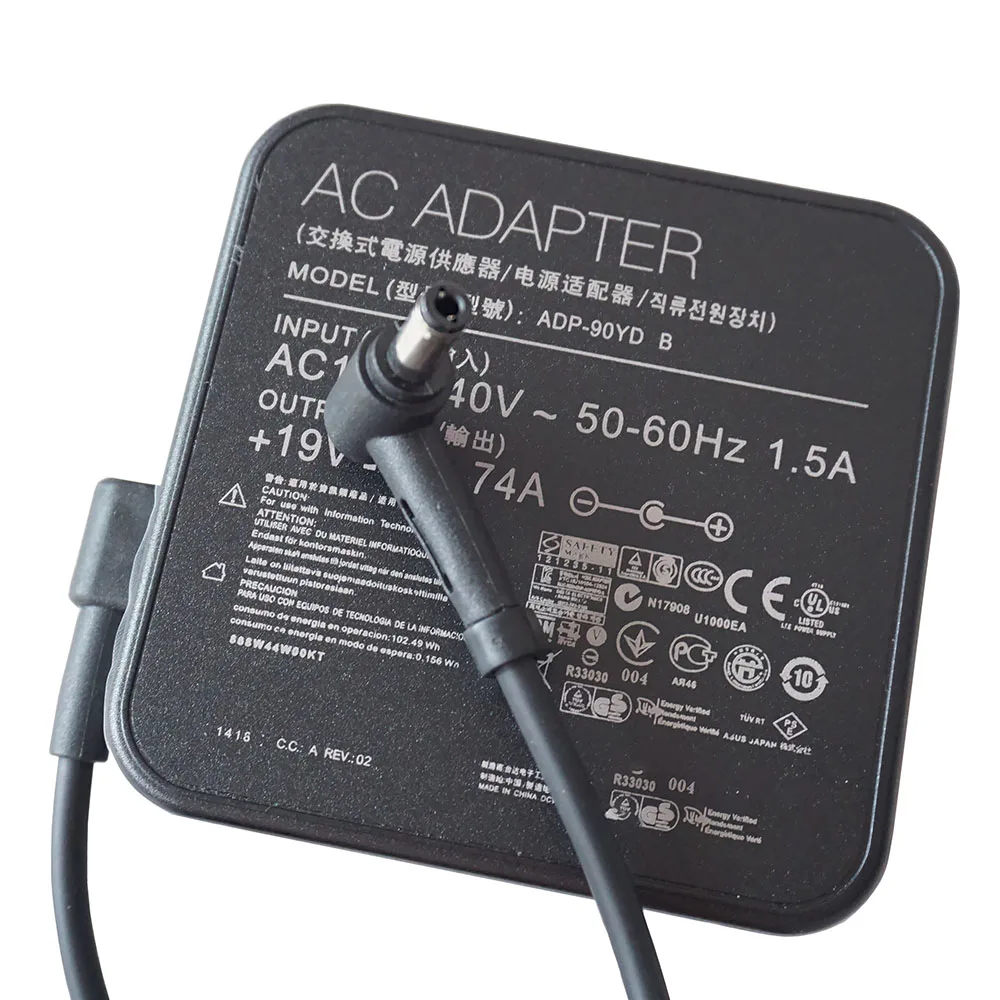 ADP 90YD B 90W 19V 4.74A 5 5*2 5mm адаптер питания зарядное устройство для Aus A52F A53E A53S A53U A55A A55VD