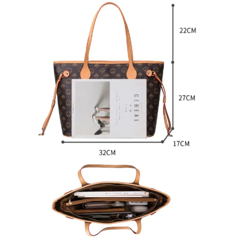 

New Simple Shopping Bag Printed Tote Bag Shoulder Bag Handbag Large Capacity Picture Bag Big Bag Women Bag
