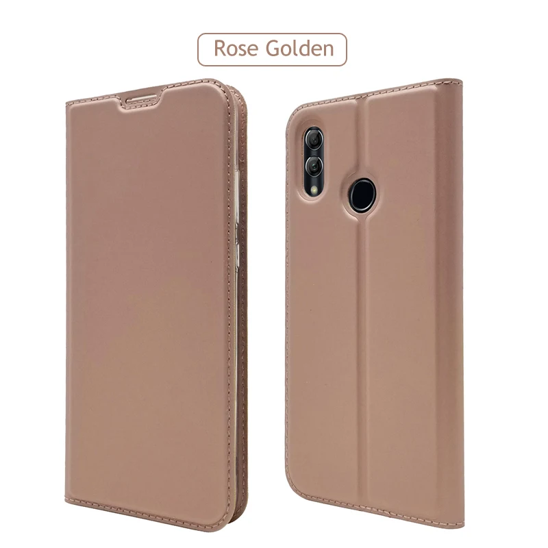 Для Huawei Honor 10 9 8 Lite Pro Чехол Флип кожаный чехол Honor View 10 9 Чехол Флип-бумажник Coque Honor 9X Pro 8X 8A V10 V9 чехлы - Цвет: Rose Gold